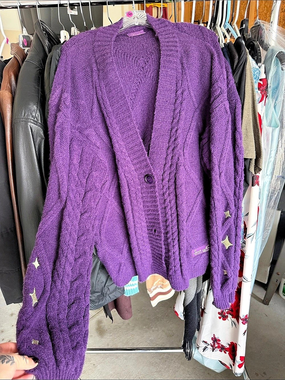 Taylor's Version The Eras Tour Purple Cardigan XL/2XL Like New